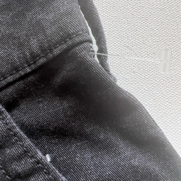 Levis Men's Cargo Shorts Size 32x11 Black Baggy Cotton Skater 2014 Y2K Grunge - Picture 6 of 8